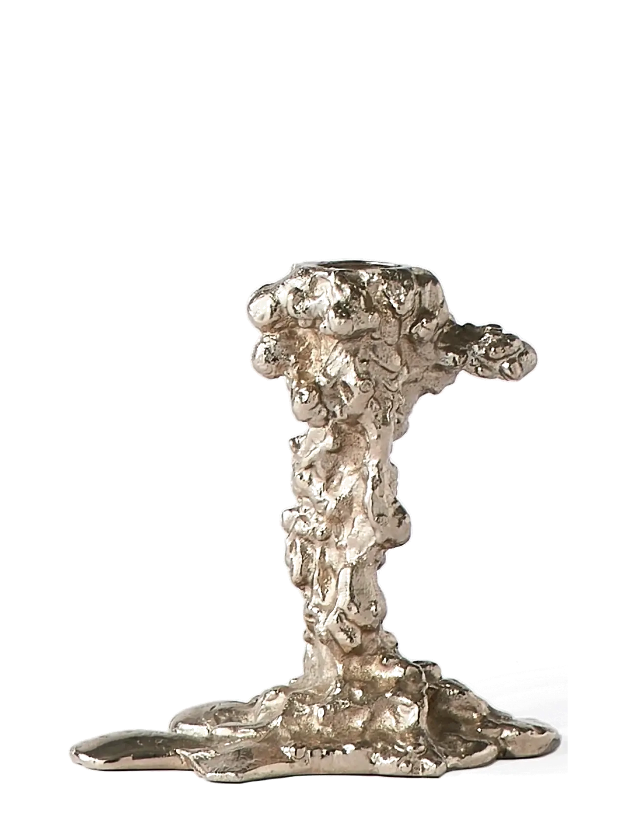 POLSPOTTEN - Drip candle holder S - silver - 3