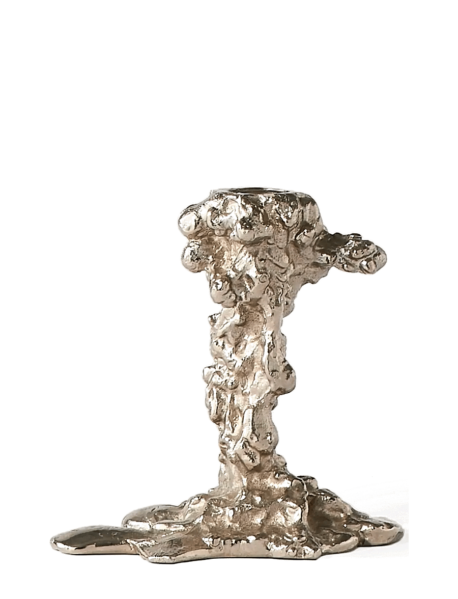 POLSPOTTEN - Drip candle holder S - silver - 3