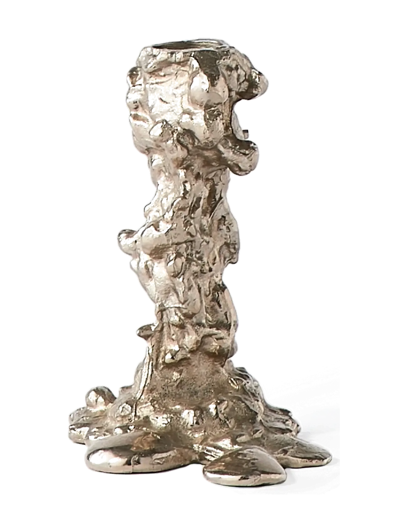 POLSPOTTEN - Drip candle holder S - silver - 4