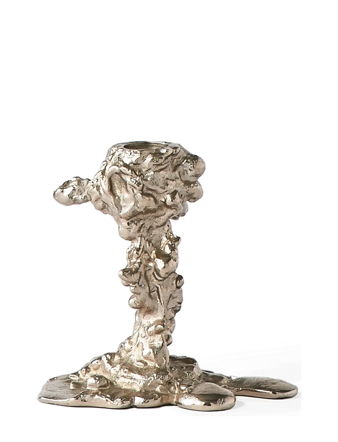 POLSPOTTEN - Drip candle holder S - silver - 5