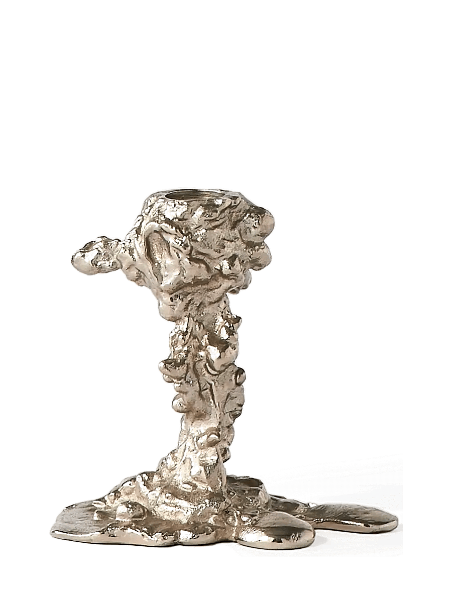 POLSPOTTEN - Drip candle holder S - silver - 5