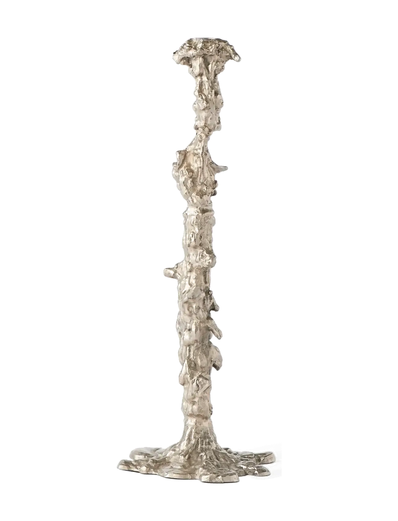 POLSPOTTEN - Drip candle holder XXL - silver - 4