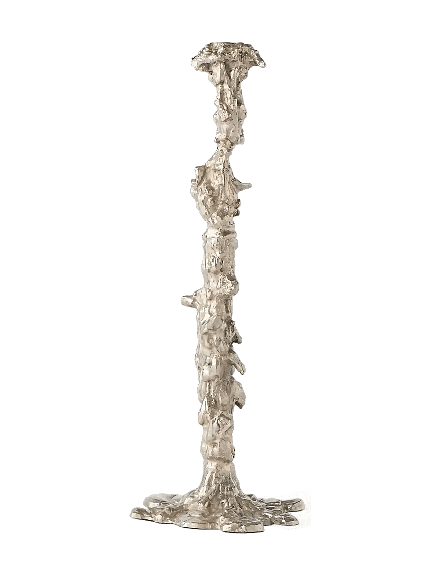 POLSPOTTEN - Drip candle holder XXL - kerzenständer - silver - 4