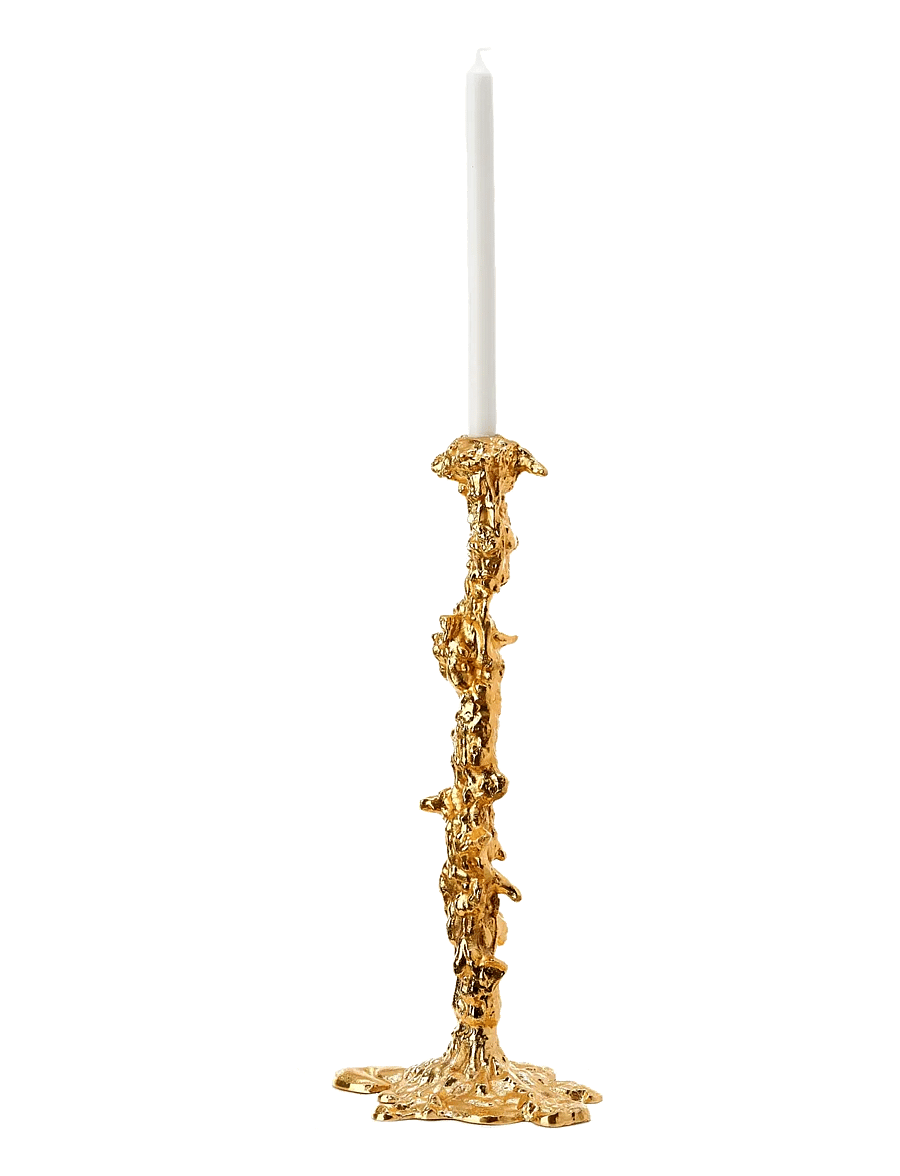 POLSPOTTEN - Drip candle holder - gold - 2