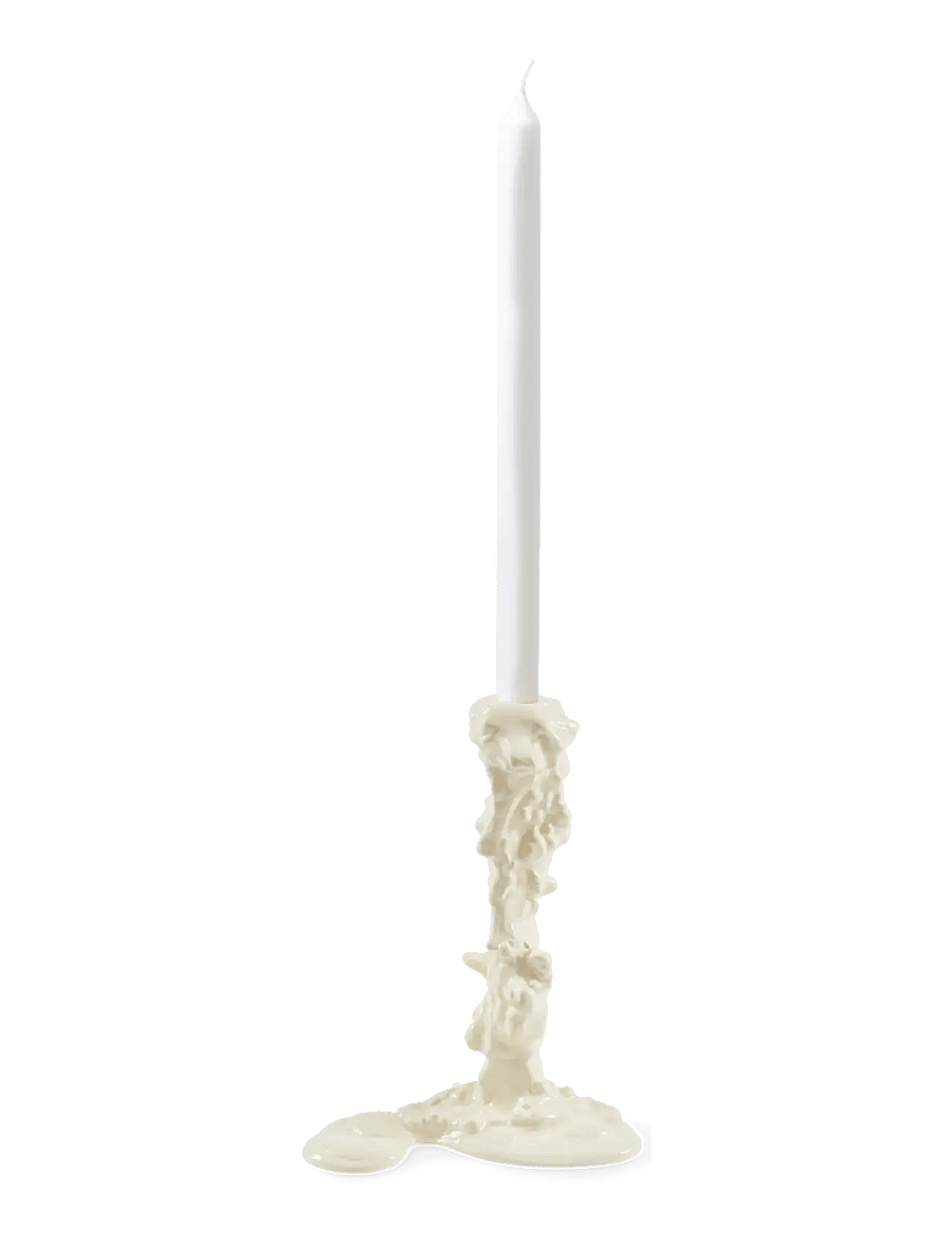 POLSPOTTEN - Drip candle holder - white - 2