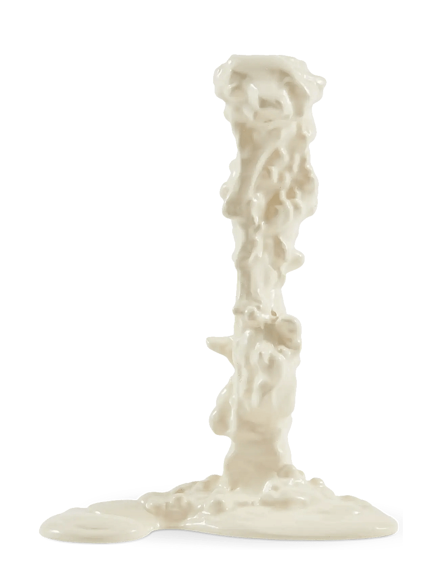 POLSPOTTEN - Drip candle holder - white - 3