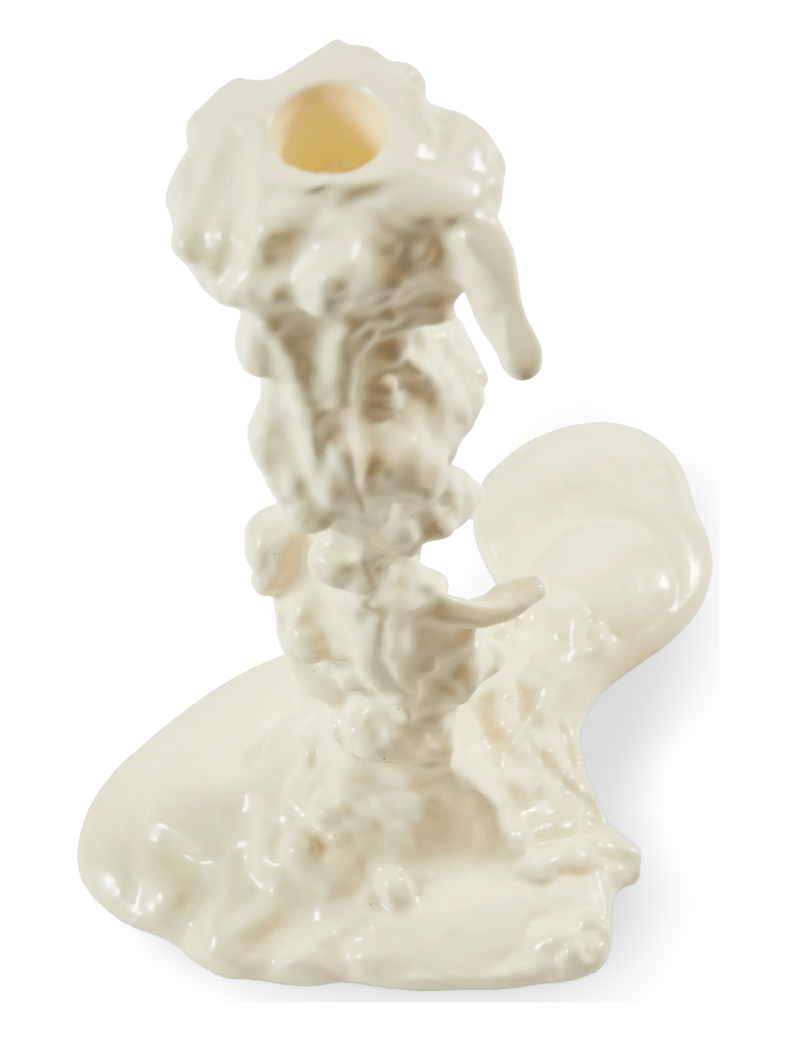 POLSPOTTEN - Drip candle holder  - white - 4
