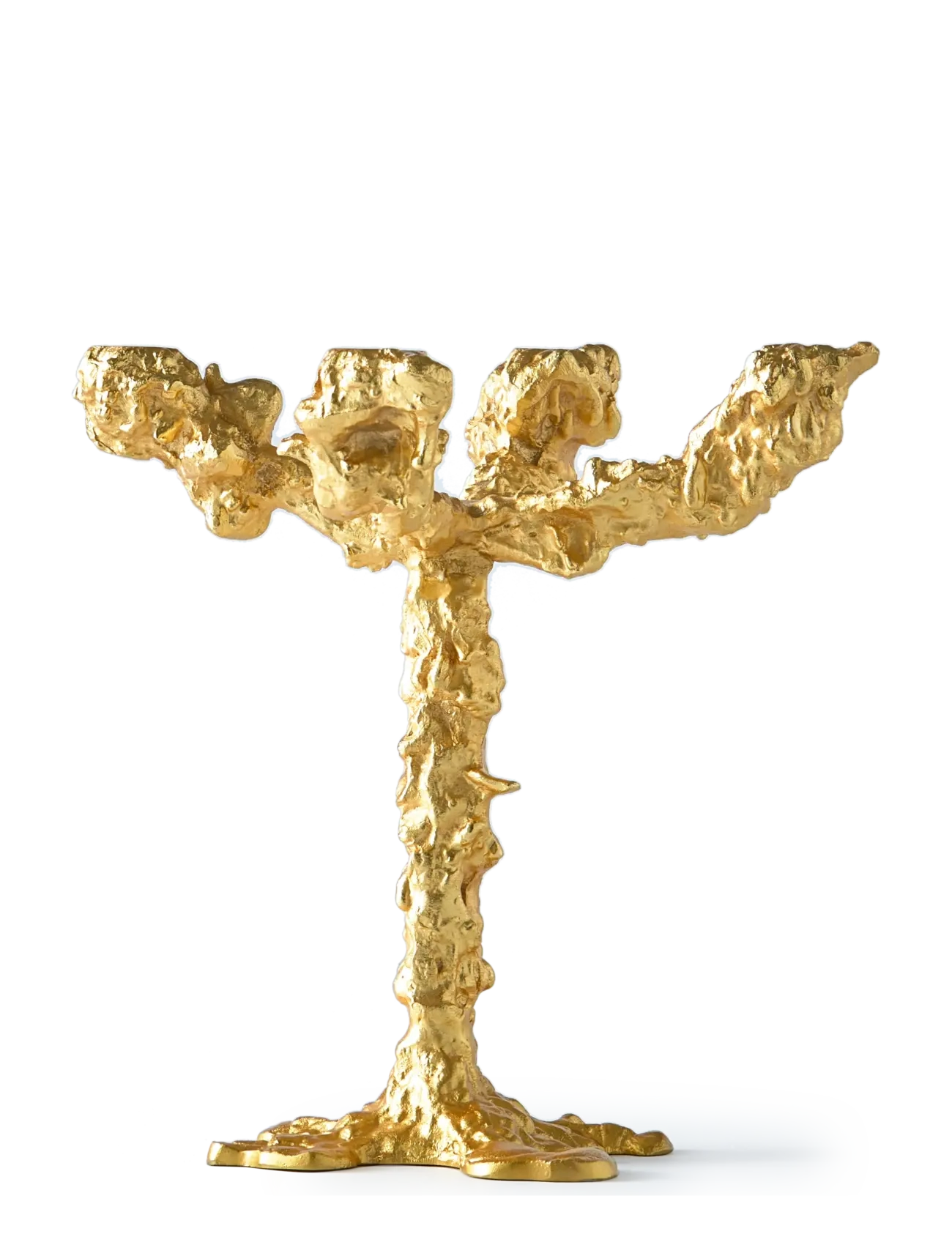 POLSPOTTEN - drip candle holder 4-arms gold - gold - 2