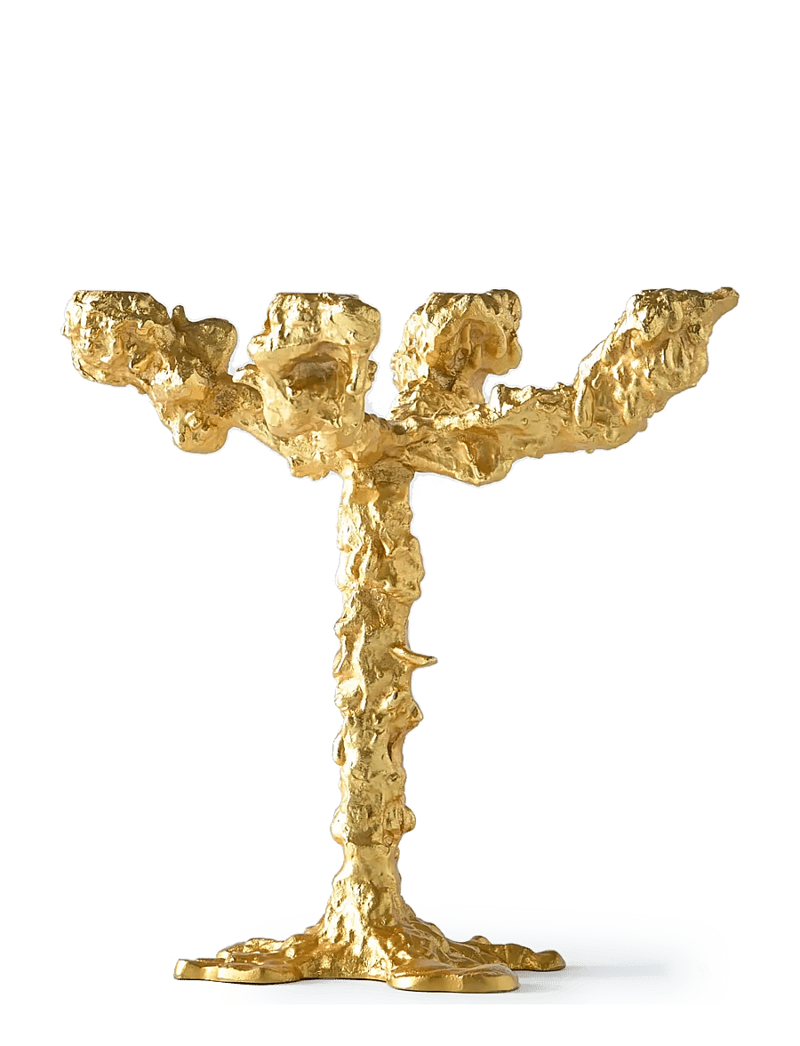 POLSPOTTEN - drip candle holder 4-arms gold - kerzenständer - gold - 2