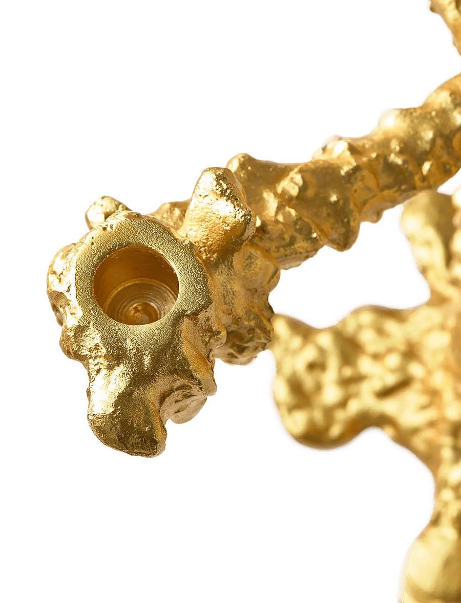 POLSPOTTEN - drip candle holder 4-arms gold - kerzenständer - gold - 5