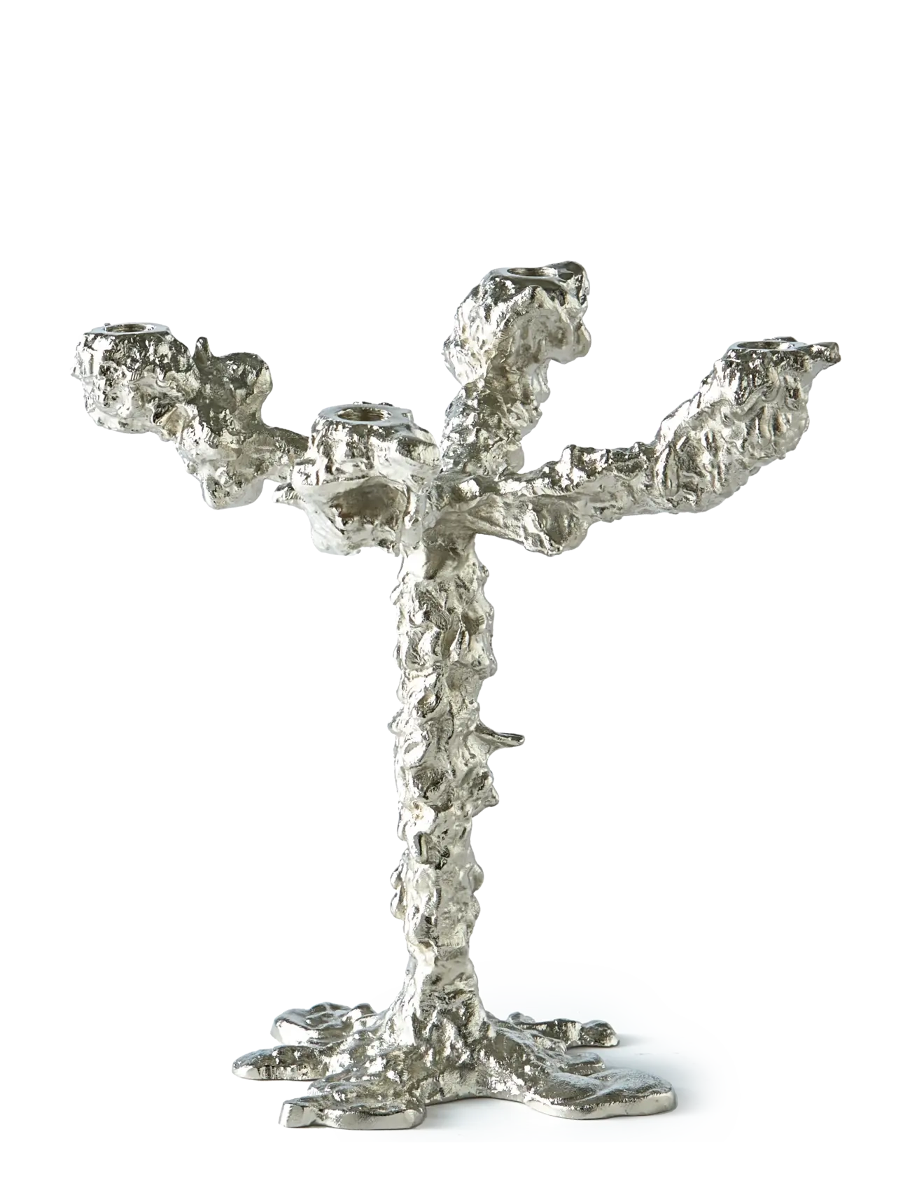 POLSPOTTEN drip candle holder 4-arms - Pakkumised - SILVER / silver