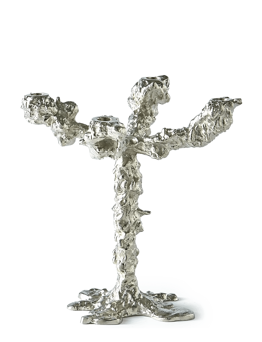 POLSPOTTEN - drip candle holder 4-arms - silver - 1