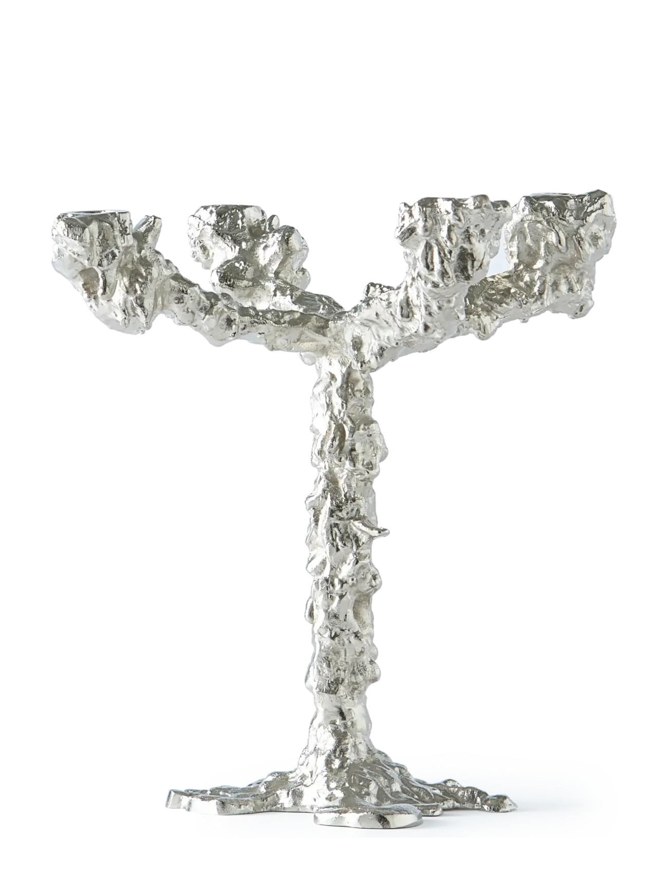 POLSPOTTEN - drip candle holder 4-arms - silver - 2