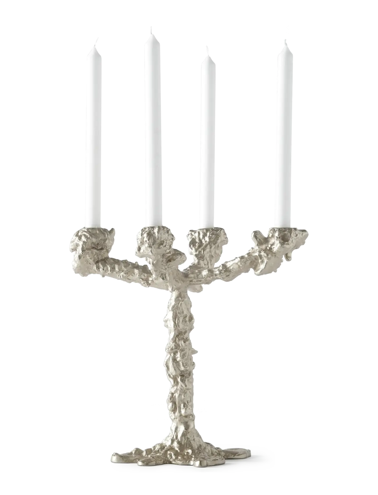 POLSPOTTEN - drip candle holder 4-arms - silver - 4