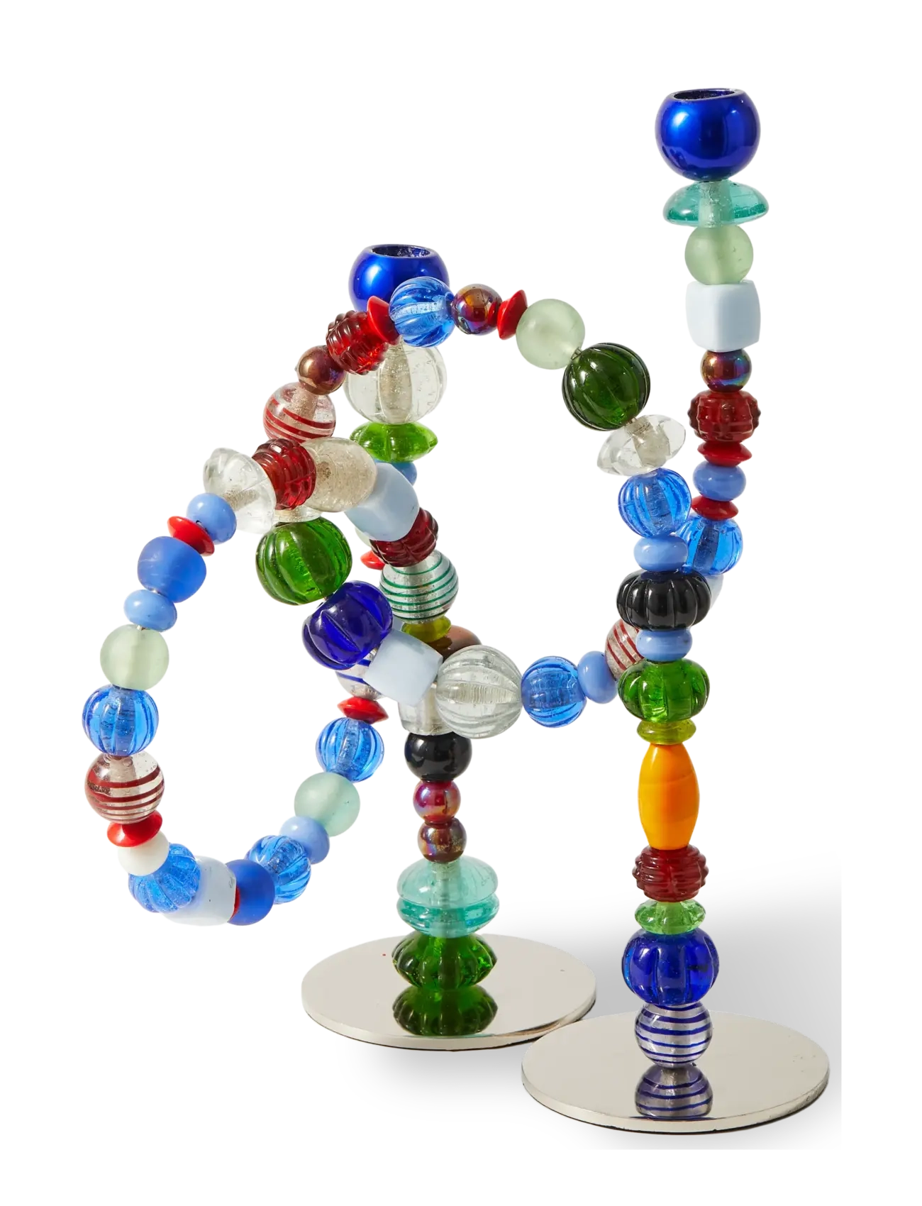 POLSPOTTEN - candle holder beads multi-color - multi-colour - 3