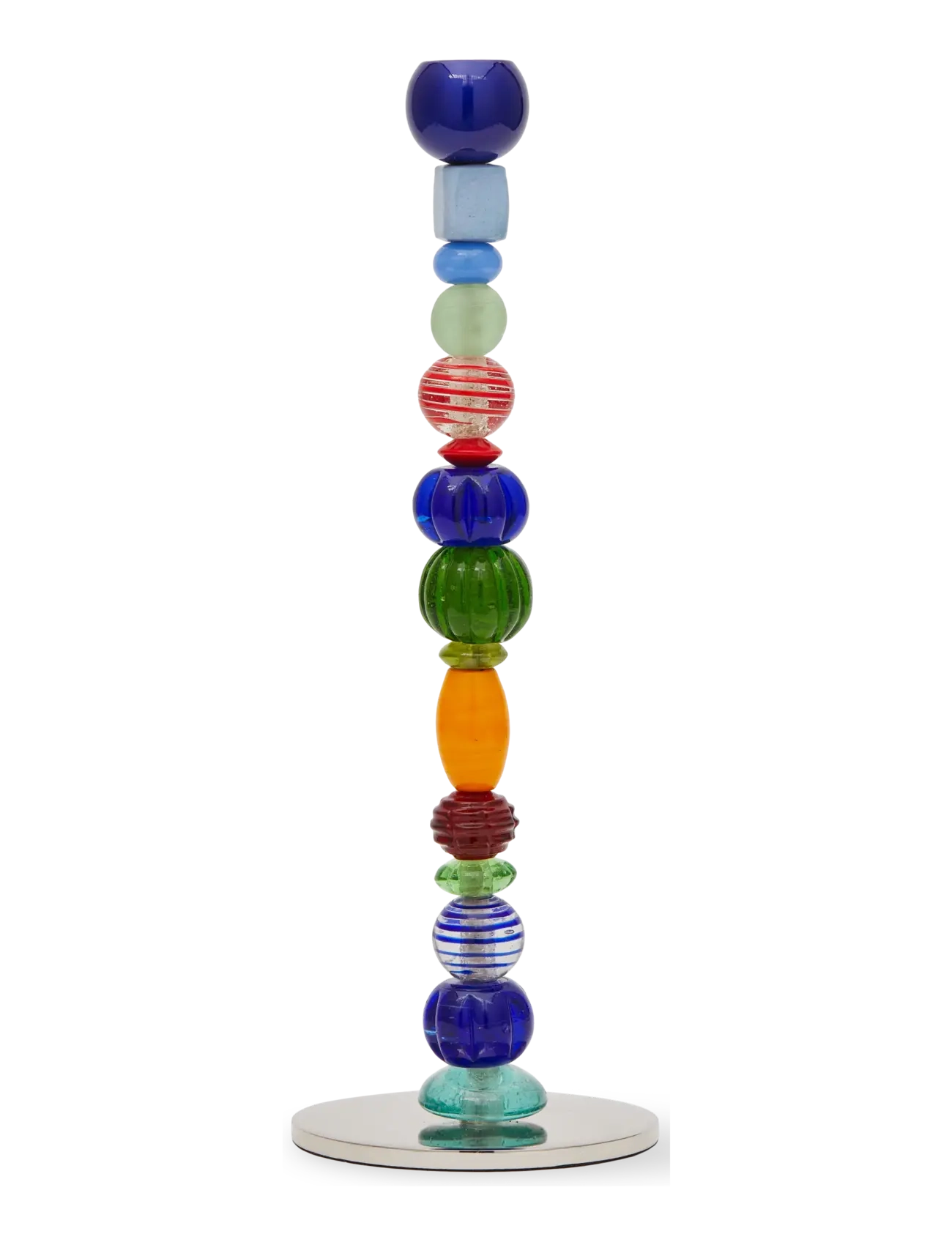 POLSPOTTEN - candle holder beads multi-color S - multi-colour - 2