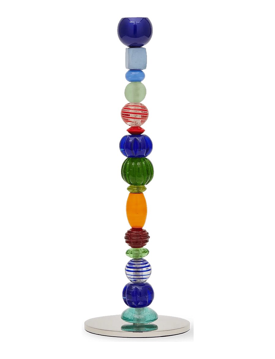 POLSPOTTEN - candle holder beads multi-color S - multi-colour - 2