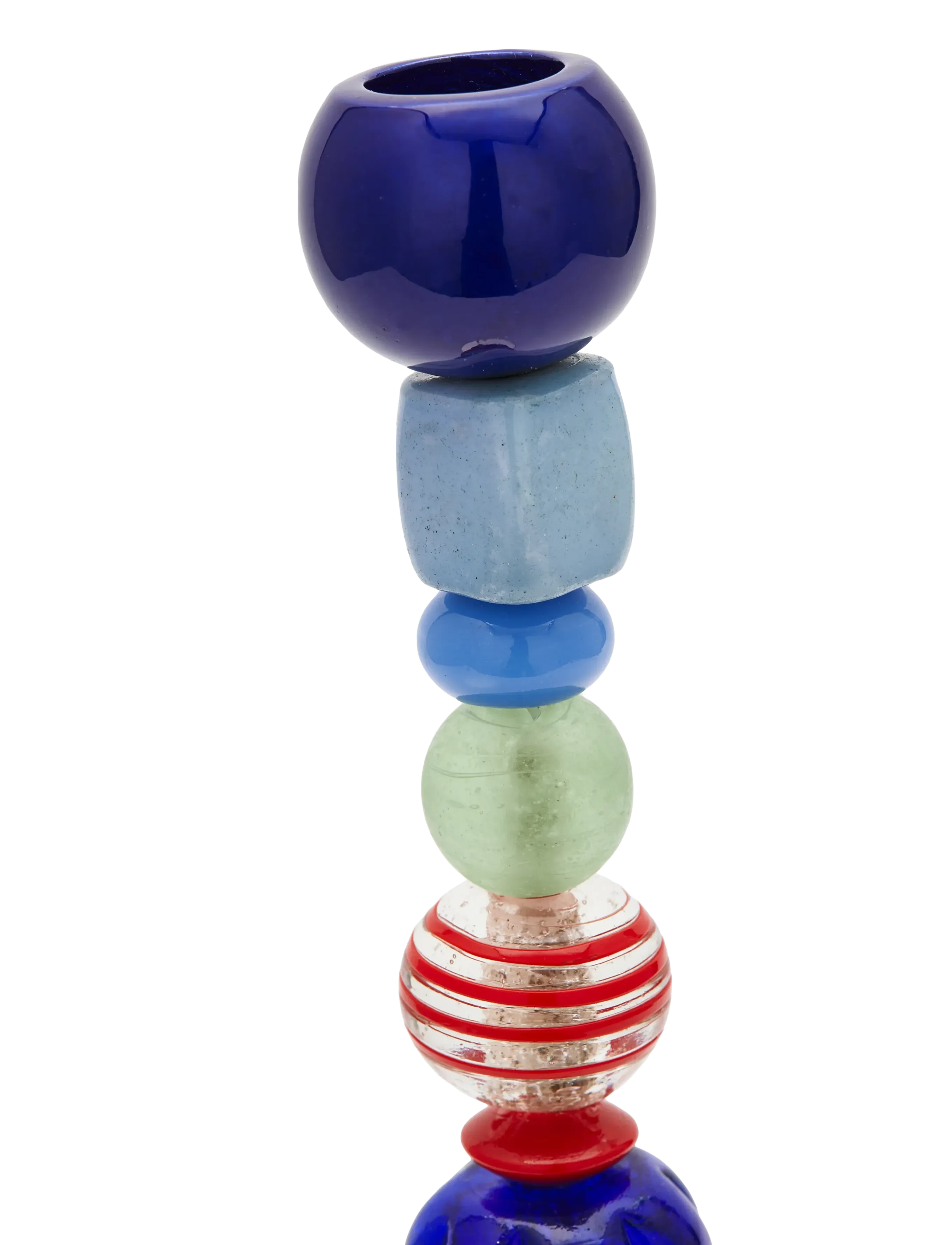 POLSPOTTEN - candle holder beads multi-color S - multi-colour - 5