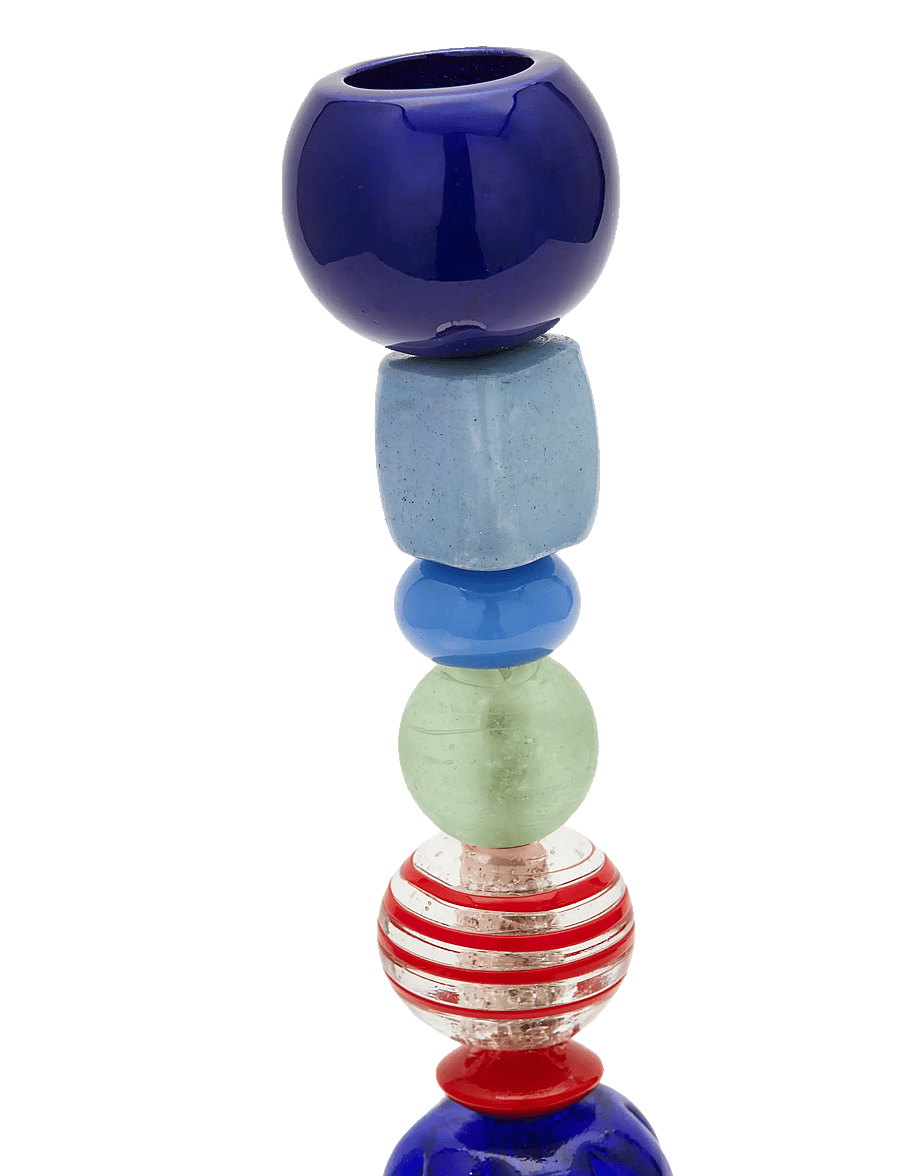 POLSPOTTEN - candle holder beads multi-color S - multi-colour - 4