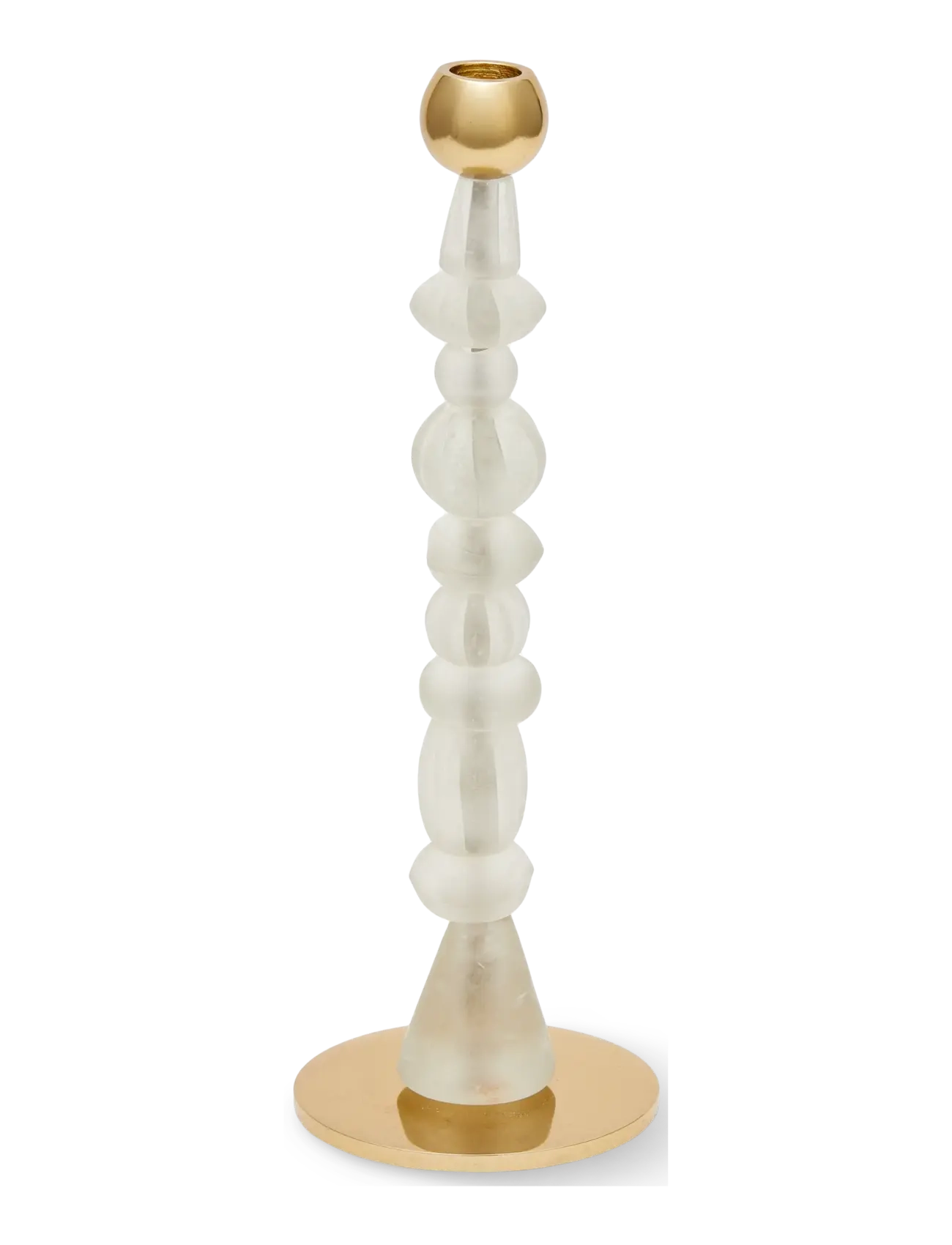 POLSPOTTEN candle holder beads white S - Julegaver - WHITE / white