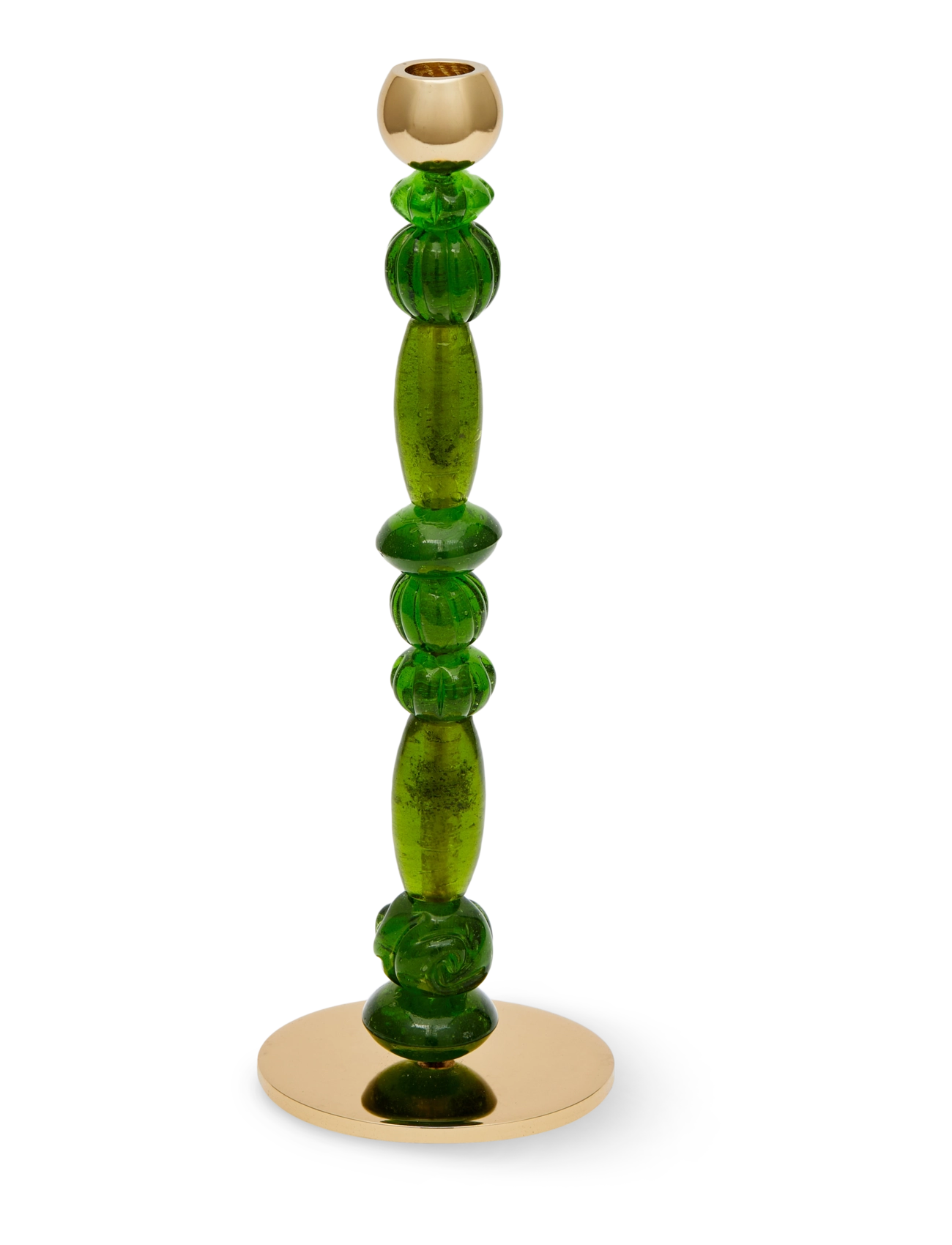 POLSPOTTEN candle holder beads - Visa allt - DARK GREEN / green