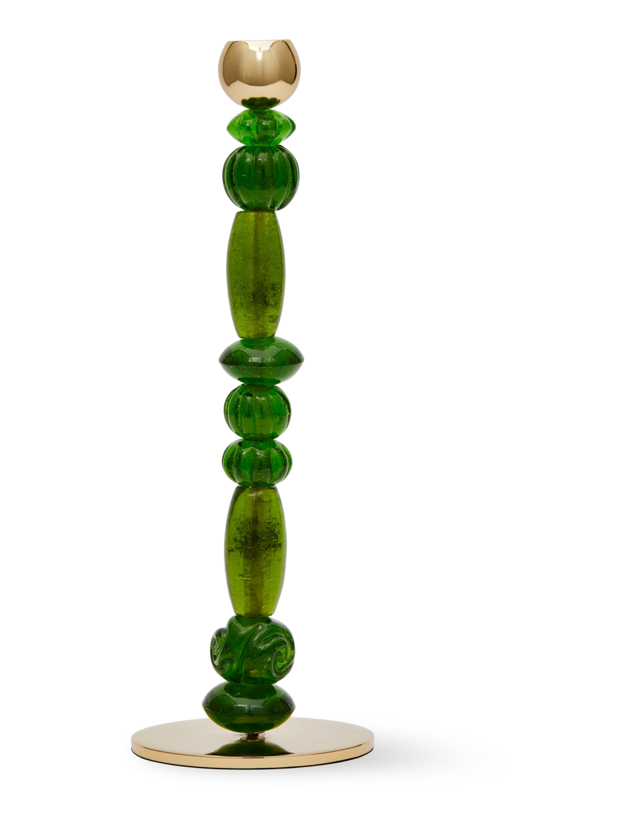 POLSPOTTEN - candle holder beads - ljusstakar - dark green - 2