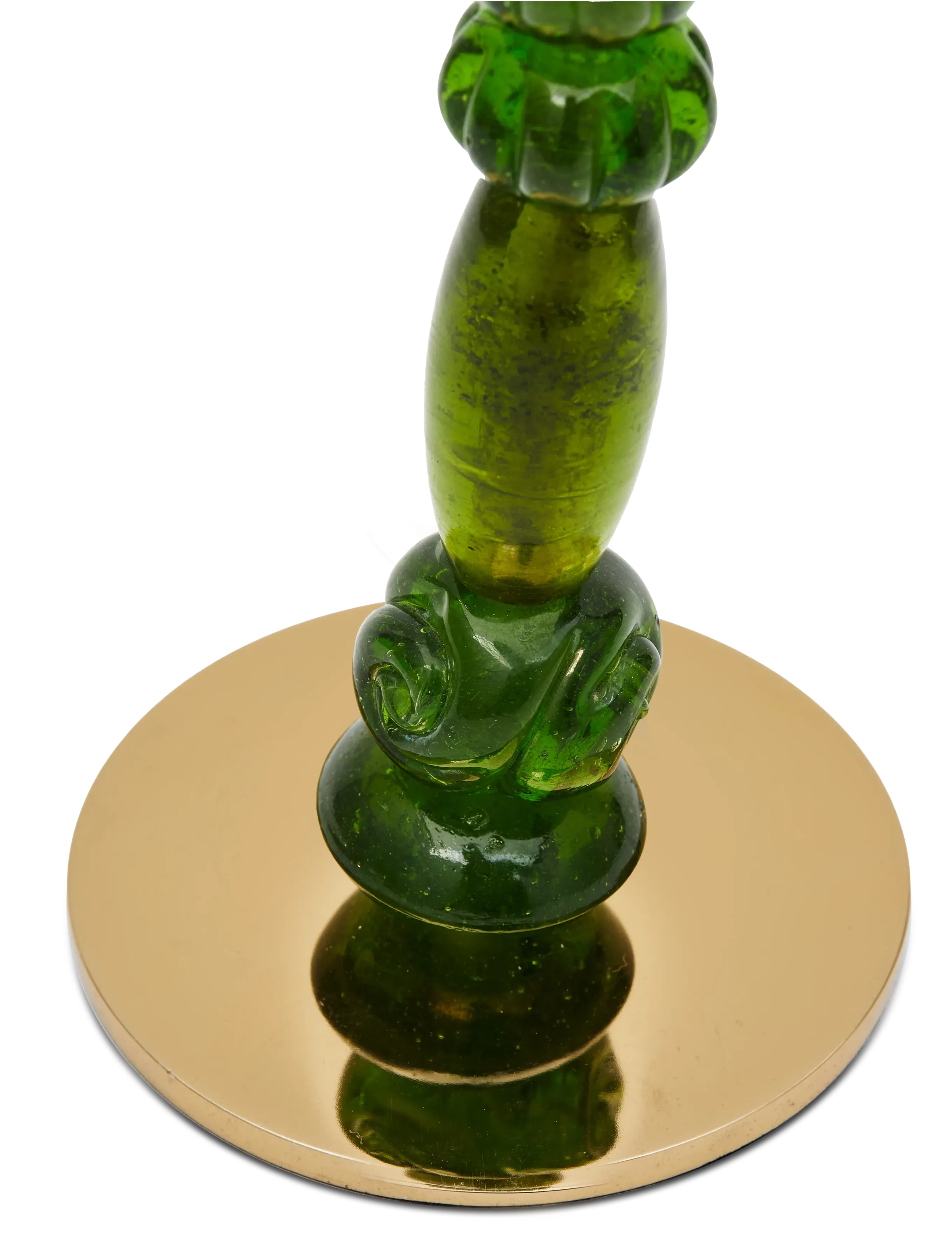 POLSPOTTEN - candle holder beads dark green S - dark green - 3