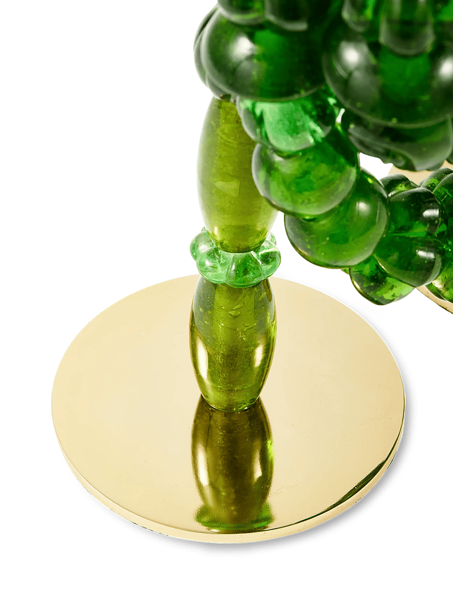 POLSPOTTEN - candle holder beads - kerzenständer - dark green - 5