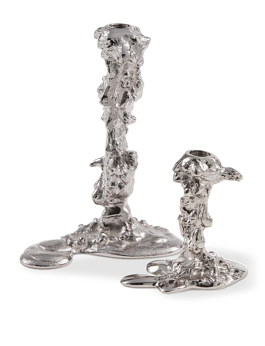 POLSPOTTEN - Drip candle holder - dark grey - 0