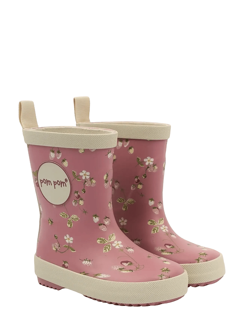 Pom Pom - PMBliss Gumboots AOP - gummistøvler uden for - dusty rose strawberry aop - 1