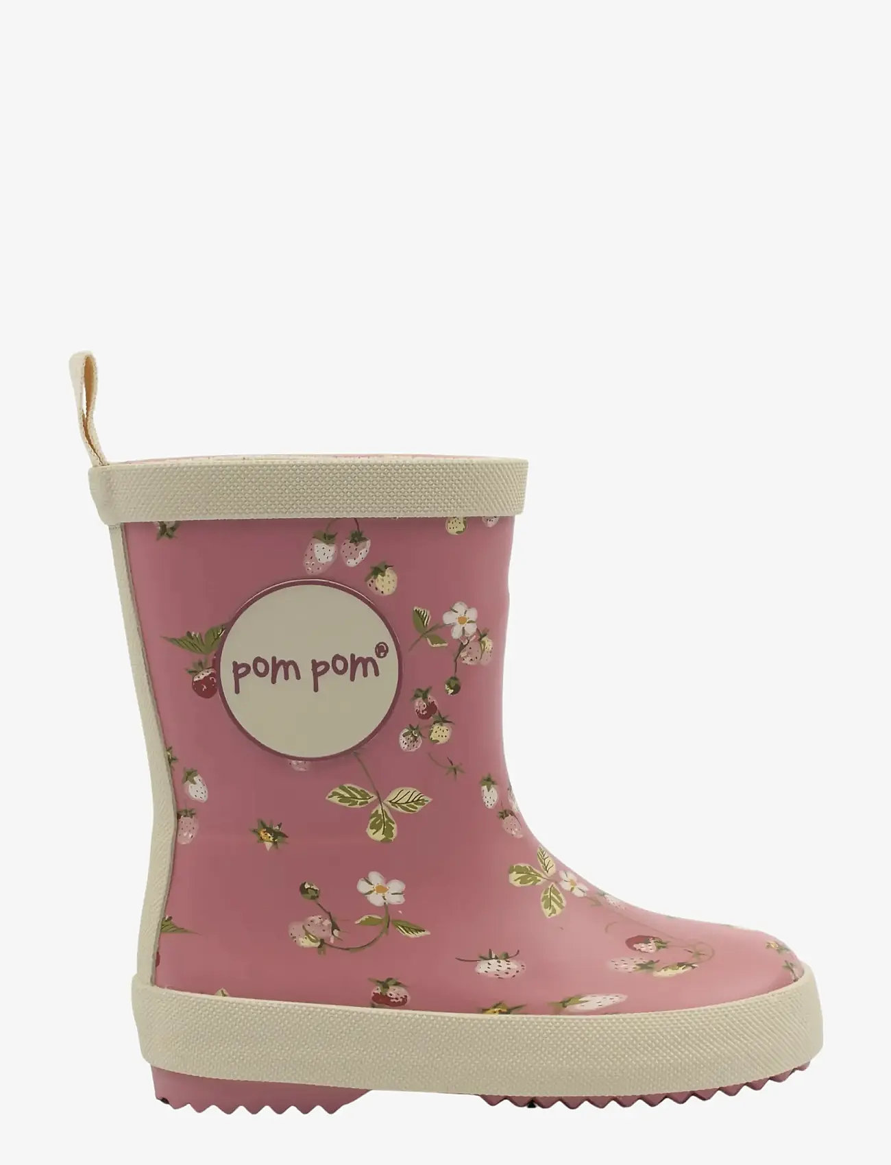 Pom Pom - PMBliss Gumboots AOP - unlined rubberboots - dusty rose strawberry aop - 2
