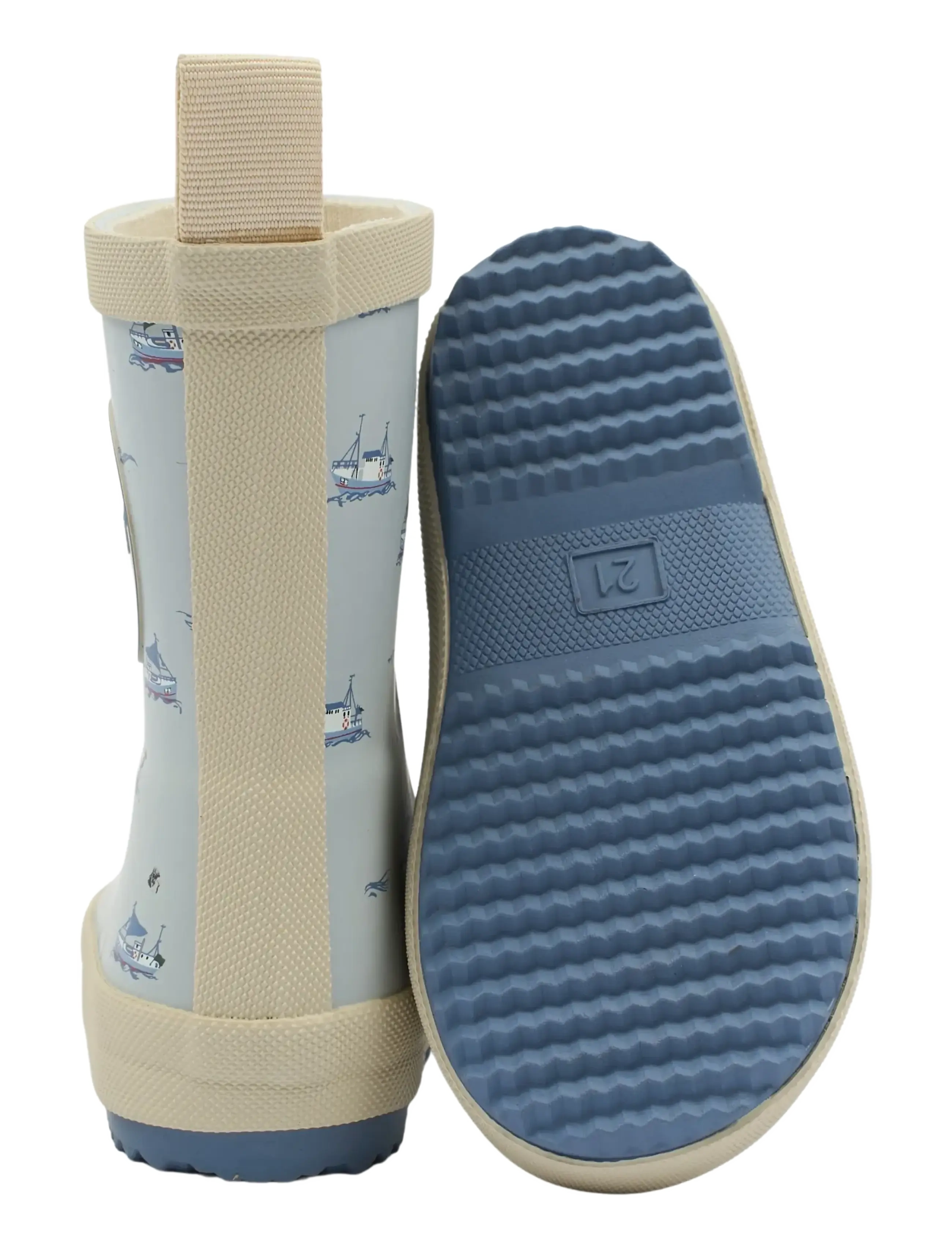 Pom Pom - PMBliss Gumboots AOP - voodrita kummikud - pearl blue boat aop - 2