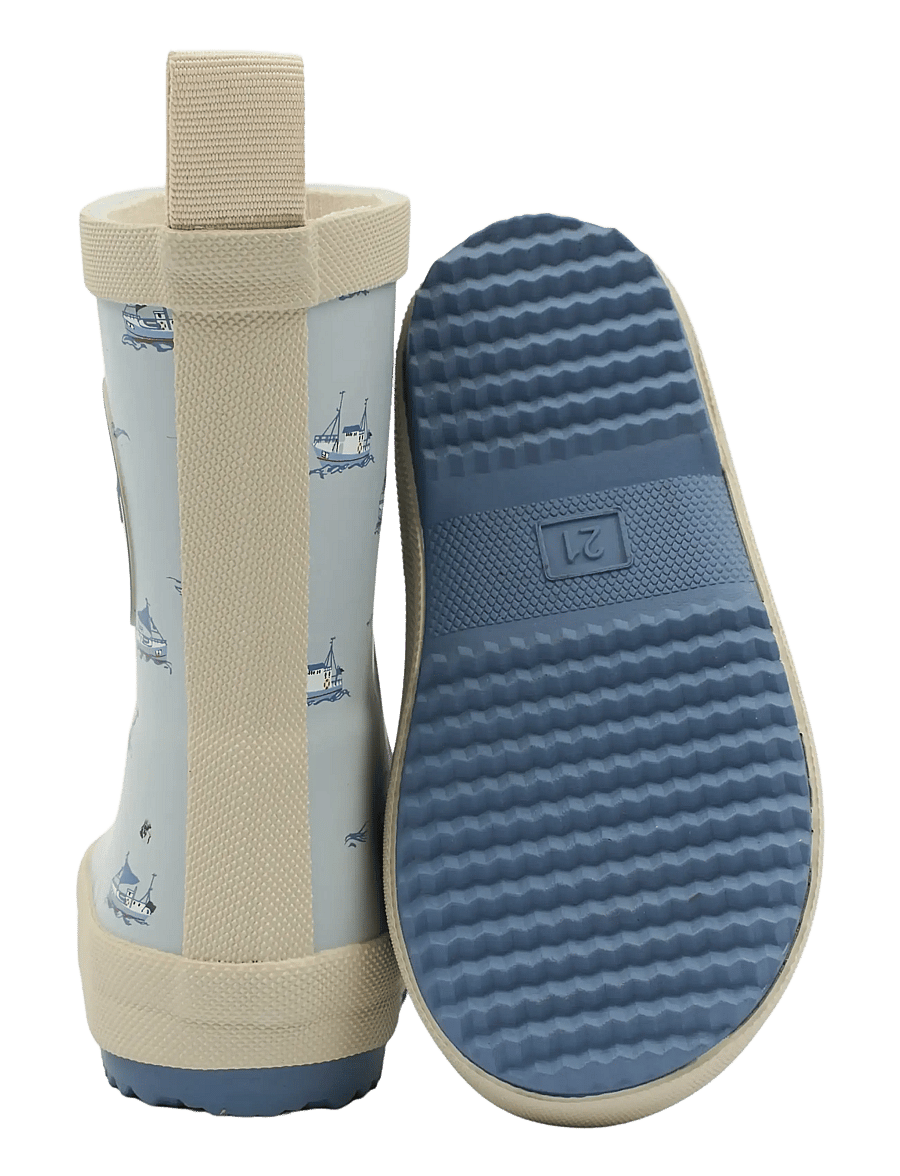 Pom Pom - PMBliss Gumboots AOP - voodrita kummikud - pearl blue boat aop - 2