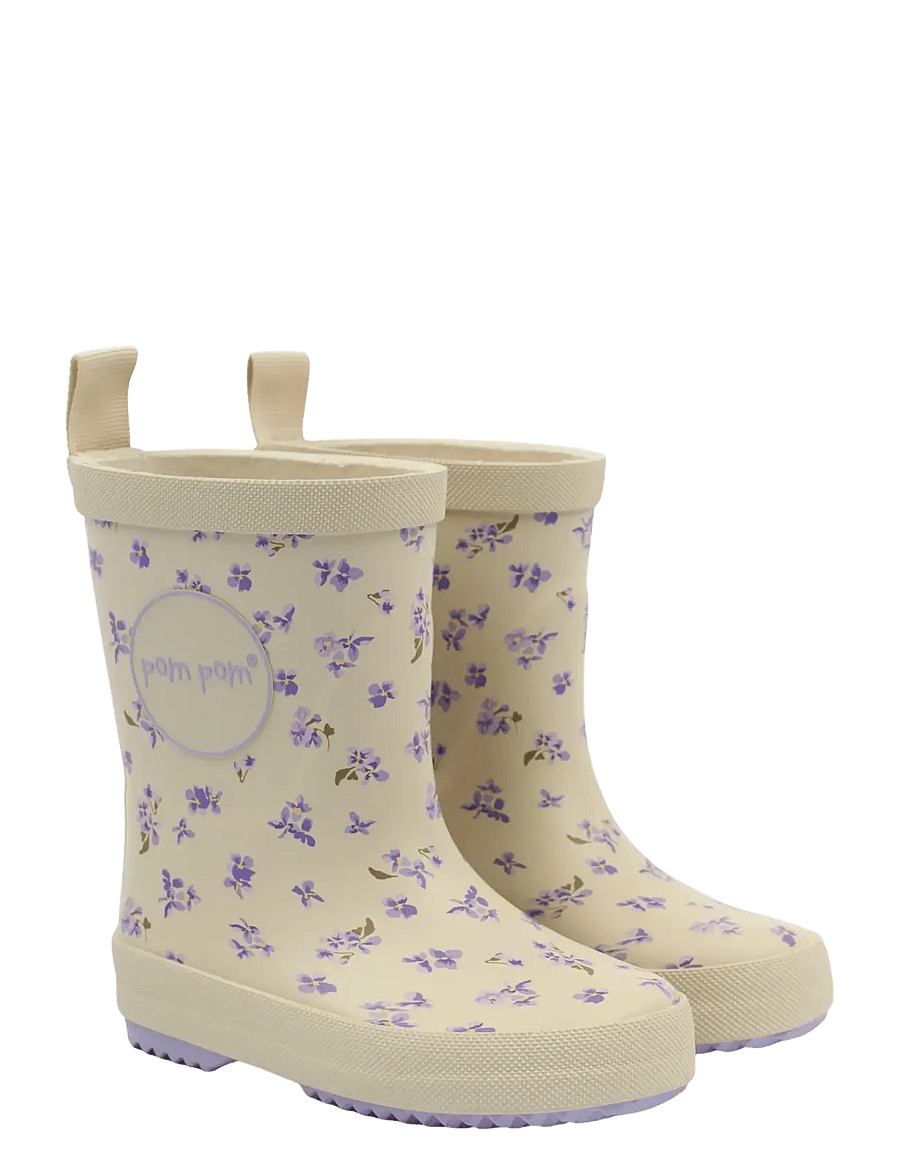 Pom Pom - PMBliss Gumboots AOP - gummistøvler uden for - viola aop - 1