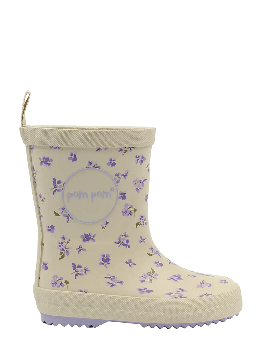 Pom Pom - PMBliss Gumboots AOP - gummistøvler uden for - viola aop - 2