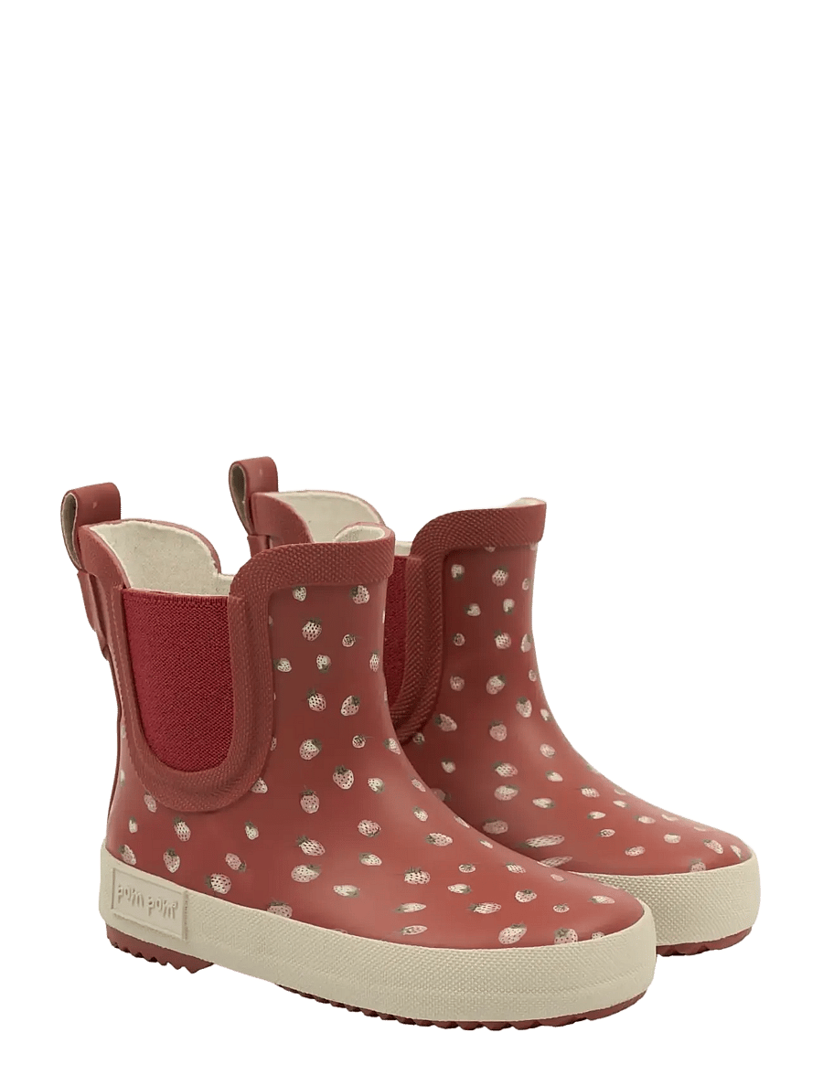 Pom Pom - PMLook Gumboots Ankle - voodrita kummikud - strawberry dot - 1