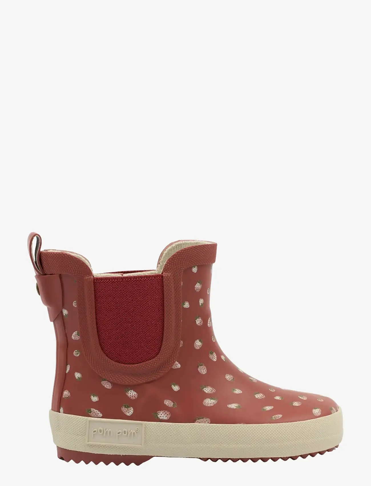 Pom Pom - PMLook Gumboots Ankle - unlined rubberboots - strawberry dot - 2