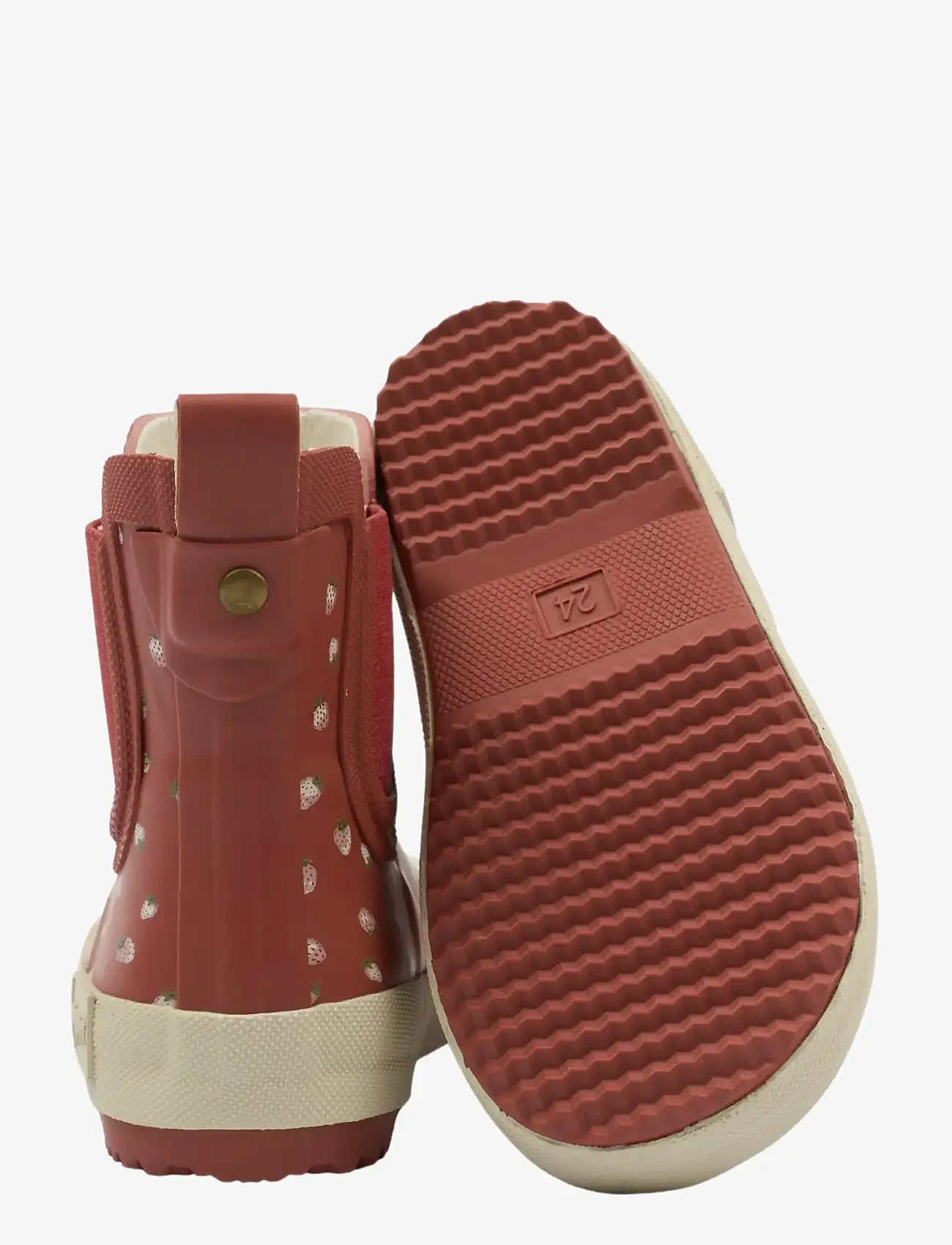 Pom Pom - PMLook Gumboots Ankle - unlined rubberboots - strawberry dot - 3
