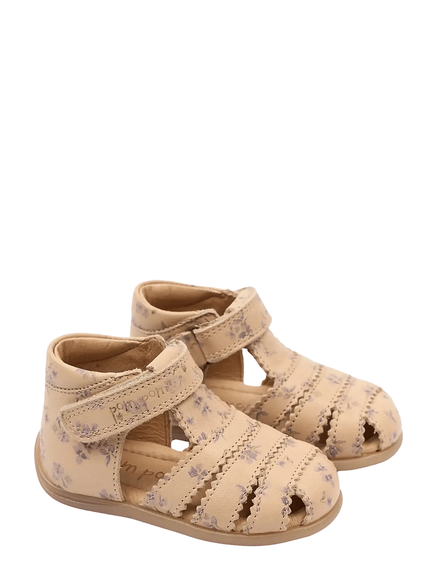 Pom Pom - PMPi Starter Scallop Sandal - lastele, kes veel ei käi - fog viola aop - 1