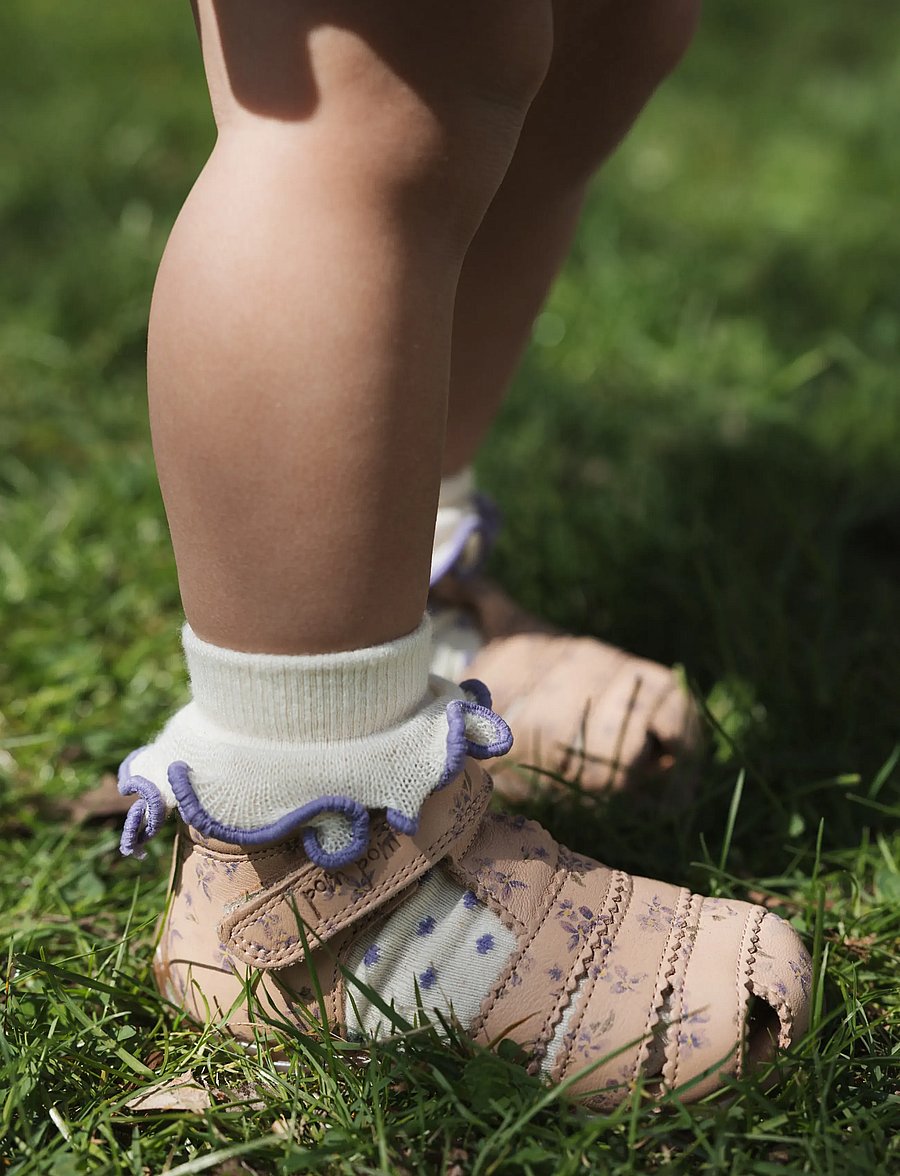 Pom Pom - PMPi Starter Scallop Sandal - lastele, kes veel ei käi - fog viola aop - 0