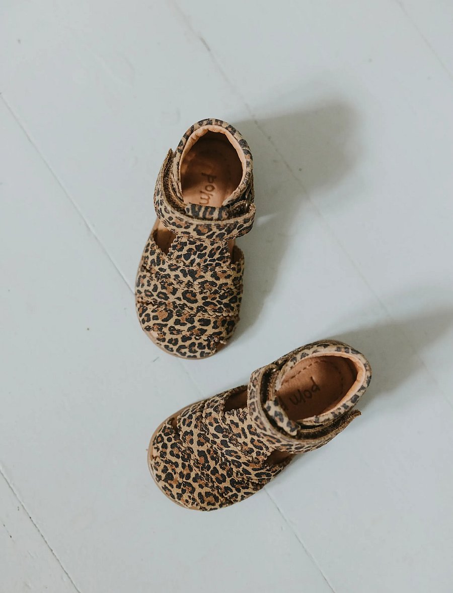 Pom Pom - PMPi Starter Scallop Sandal - begyndersko - leopard - 4