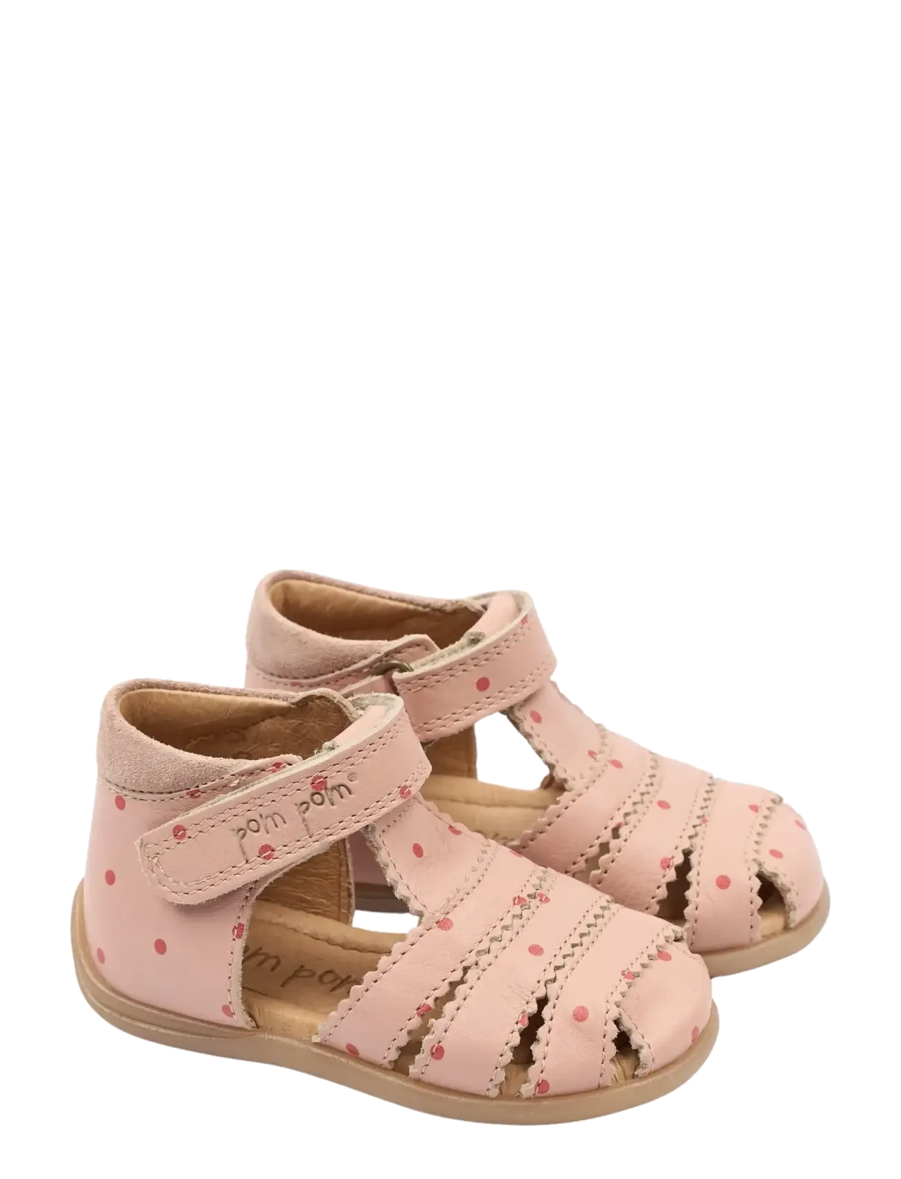 Pom Pom PMPi Starter Scallop Sandal - Shoes - MISTY ROSE DOT AOP / pink/rose