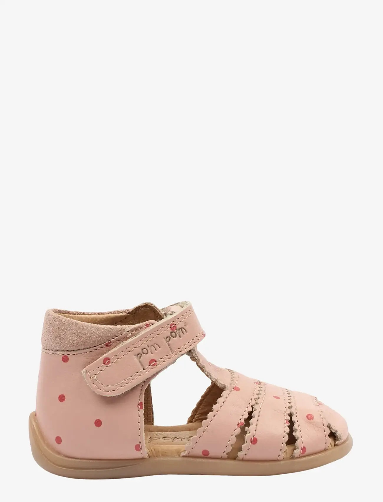 Pom Pom - PMPi Starter Scallop Sandal - begyndersko - misty rose dot aop - 1
