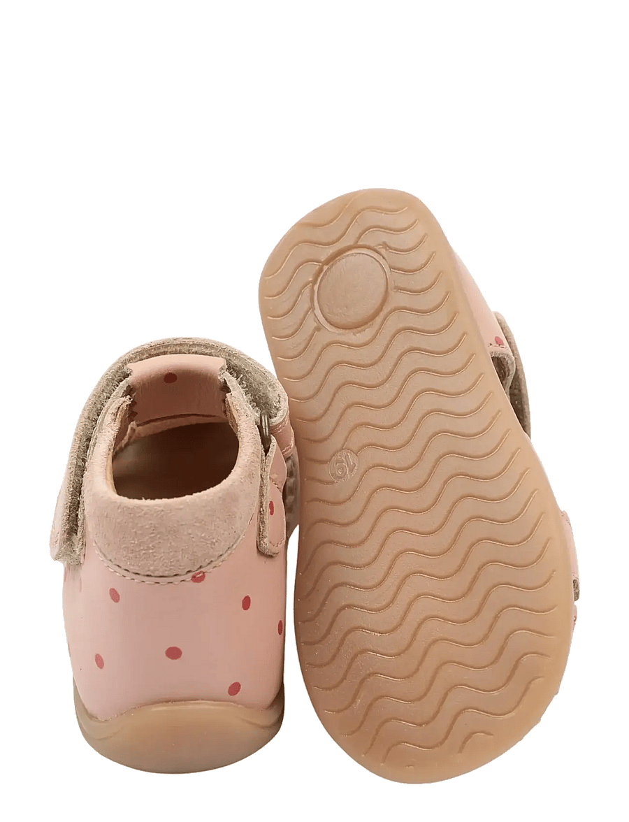 Pom Pom - PMPi Starter Scallop Sandal - lastele, kes veel ei käi - misty rose dot aop - 2