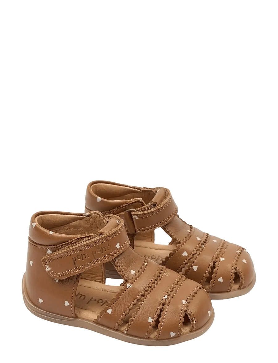 Pom Pom - PMPi Starter Scallop Sandal - lastele, kes veel ei käi - picante heart aop - 1