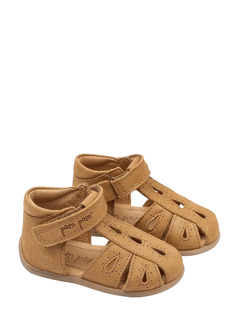 Pom Pom - PMPoppy Starter Drop Sandal - begyndersko - camel glitter - 1