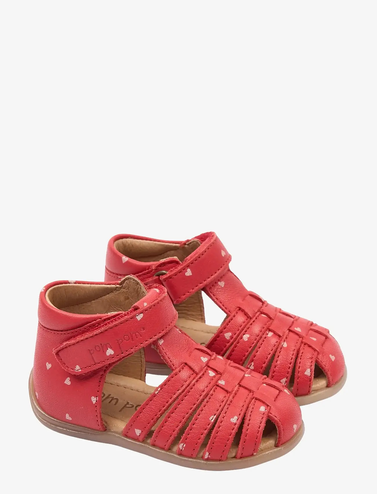 Pom Pom - PMPop Starter Sandal - begyndersko - poppy red aop - 1