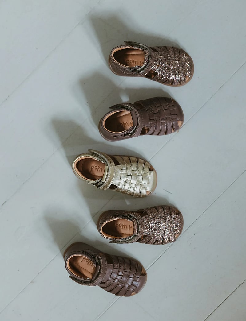 Pom Pom - PMPop Starter Sandal - lastele, kes veel ei käi - rose glitter - 0