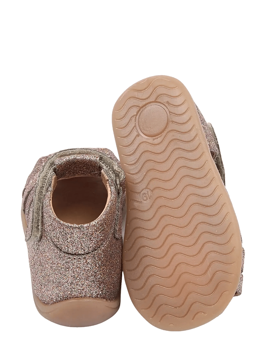 Pom Pom - PMPop Starter Sandal - apavi bērniem, kuri vēl nestaigā - rose glitter - 3