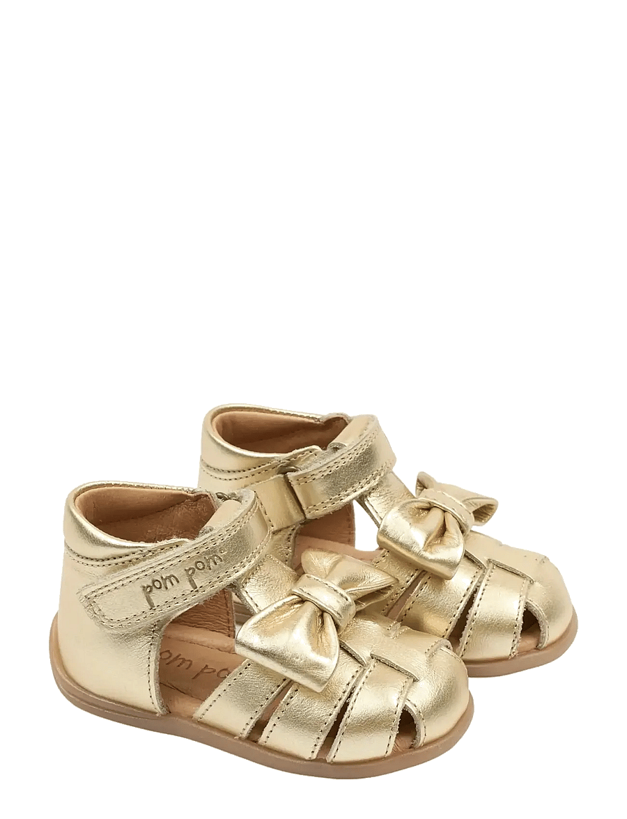 Pom Pom - PMPearl Starter Bow Sandal - begyndersko - pale gold - 1